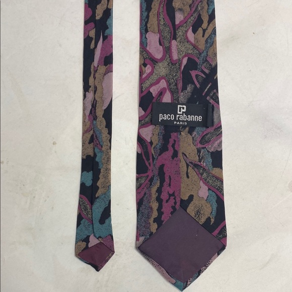 Paco Rabanne Multicolor Abstract Tie - Picture 4 of 5